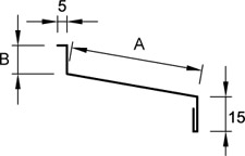 Fönsterbleck typ 4 (enkelgavel)